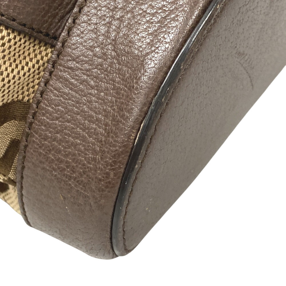 GUCCI Backpack 678829 Canvas, Leather Brown Jumbo GG