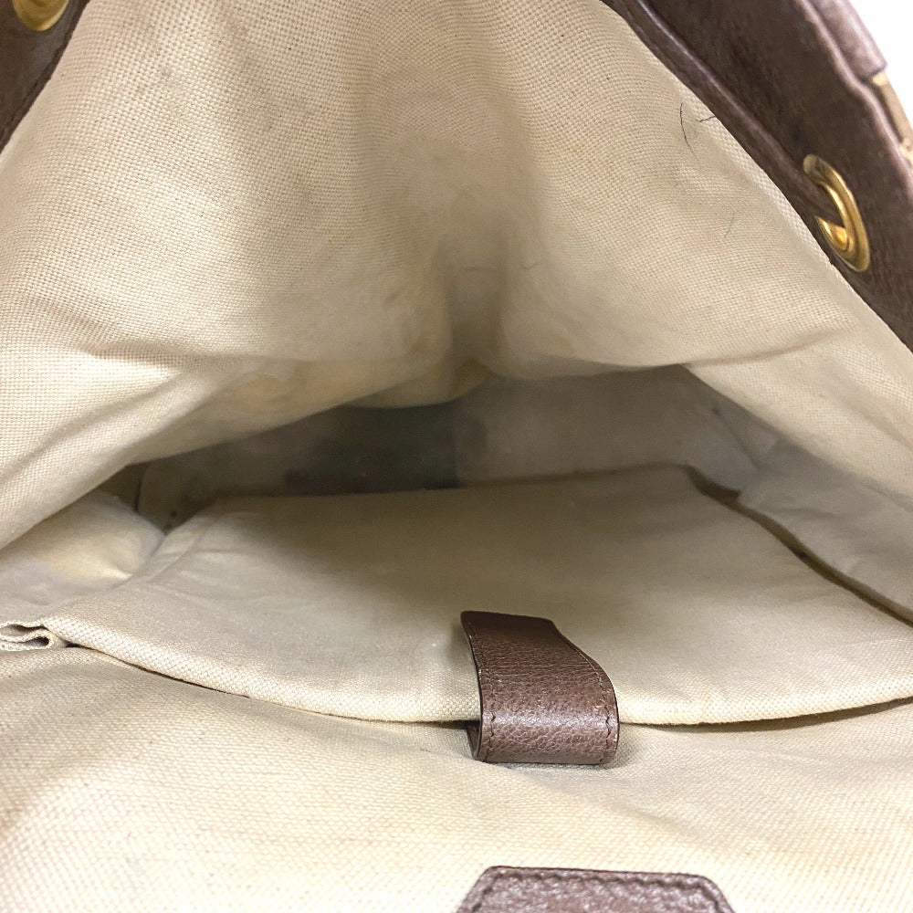 GUCCI Backpack 678829 Canvas, Leather Brown Jumbo GG