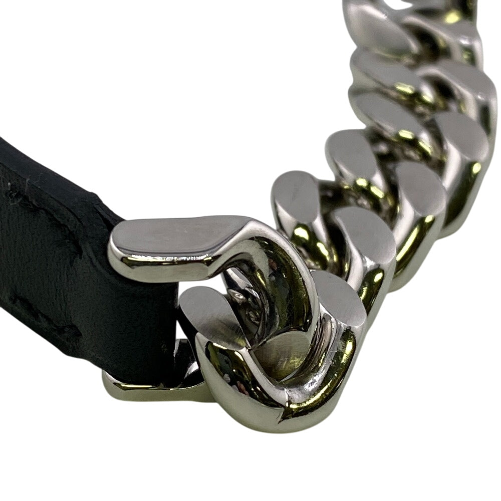 HERMES bracelet Leather, Metal black Camden