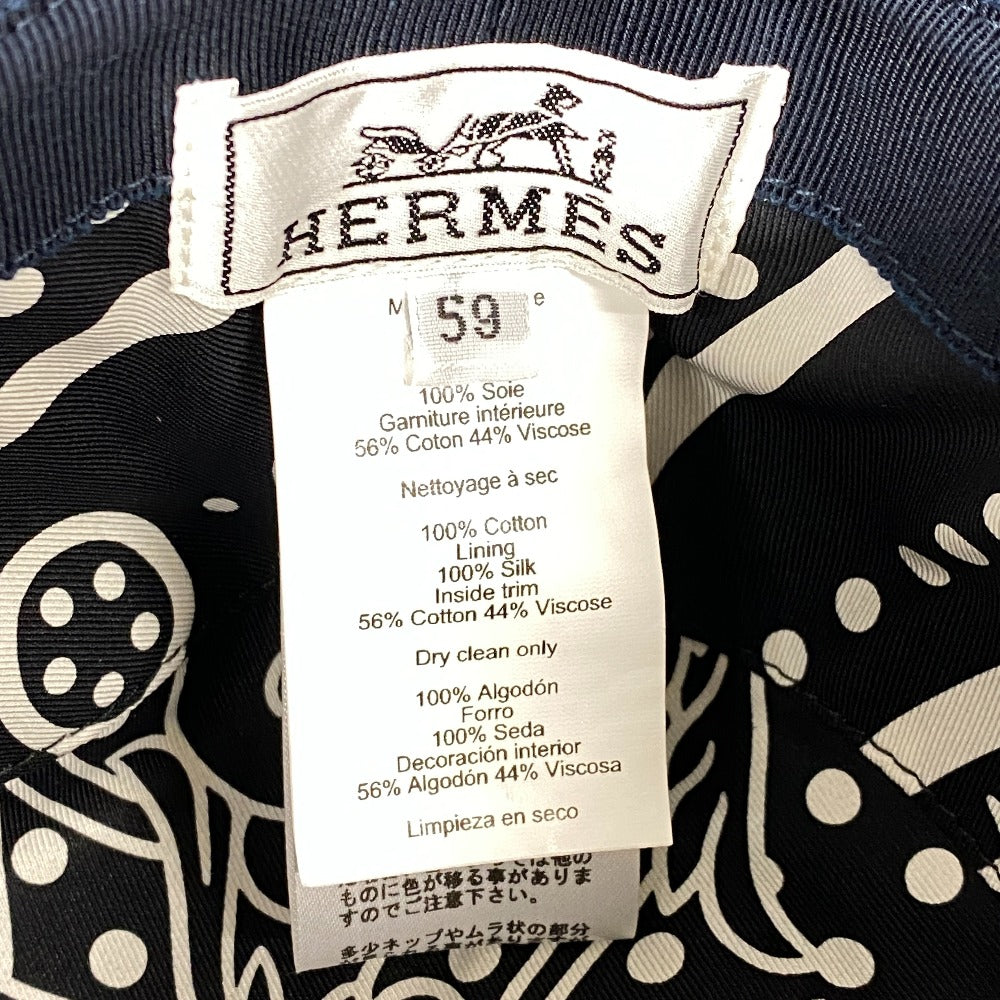 HERMES hat cotton Indigo blue Helen ASTROLOGIE NOUVELLE New Astrology 59