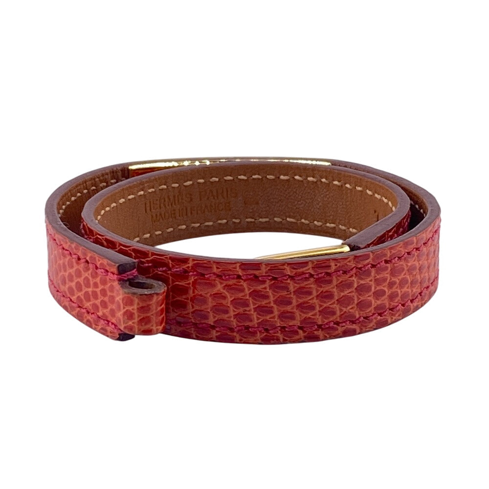 HERMES bracelet Epsom Red Rival de Brugur