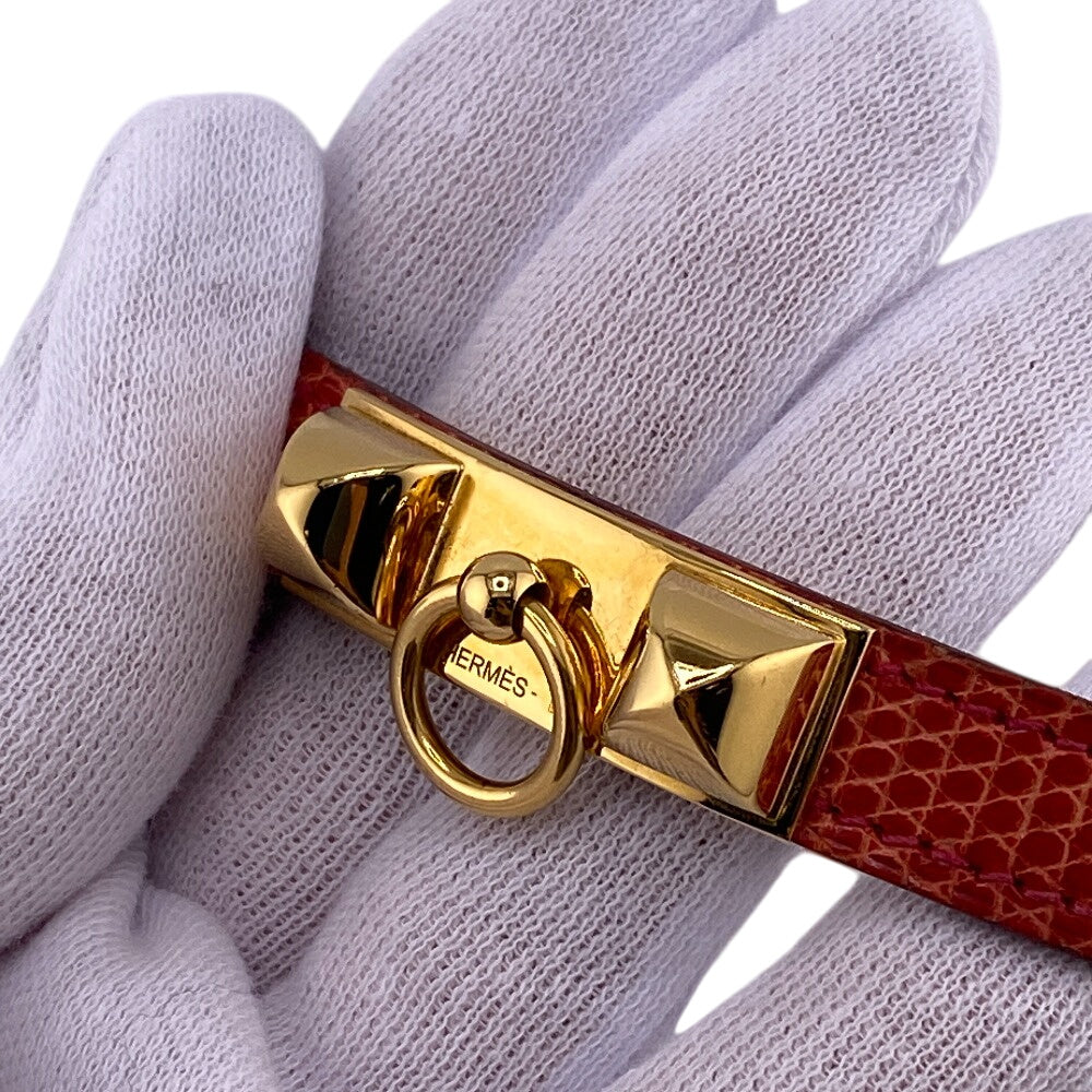 HERMES bracelet Epsom Red Rival de Brugur
