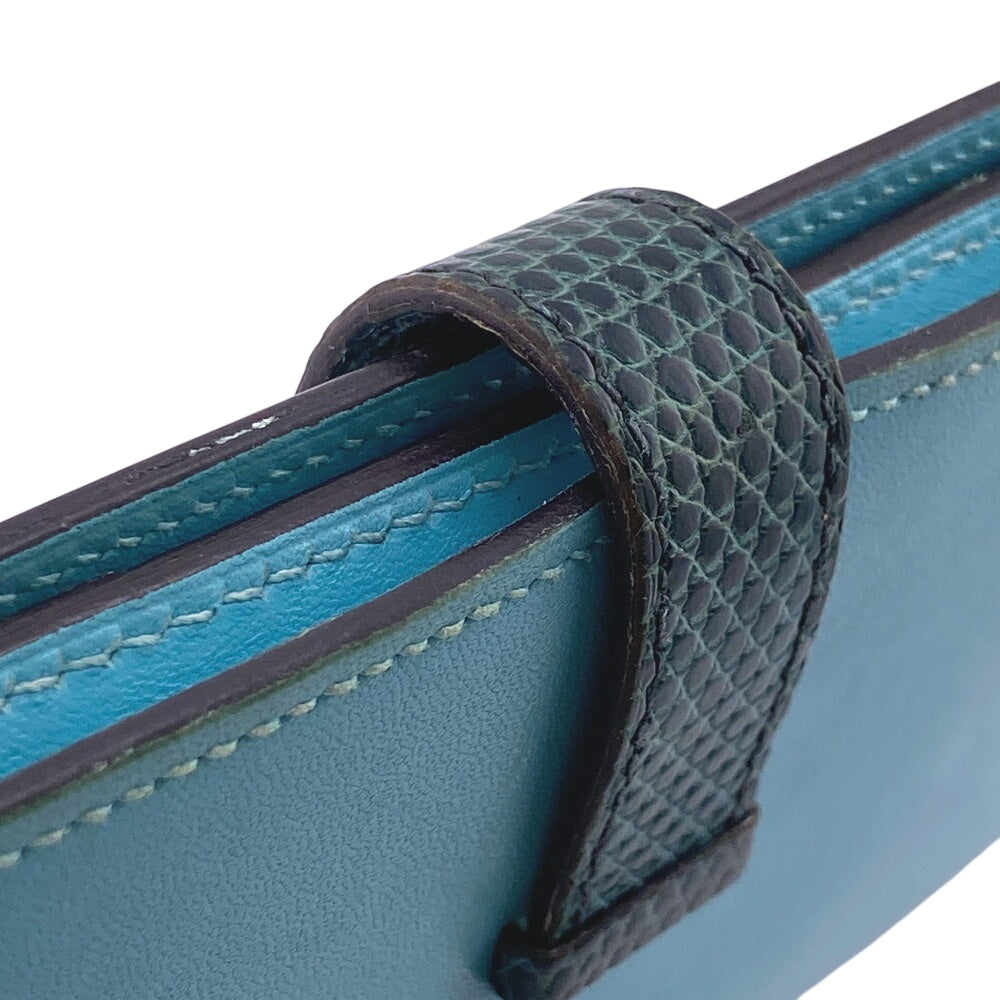 HERMES Long Wallet Purse Epsom green Votaderact Beansufla