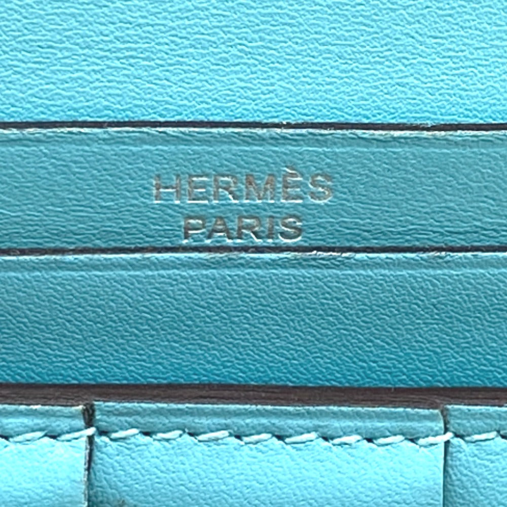 HERMES Long Wallet Purse Epsom green Votaderact Beansufla