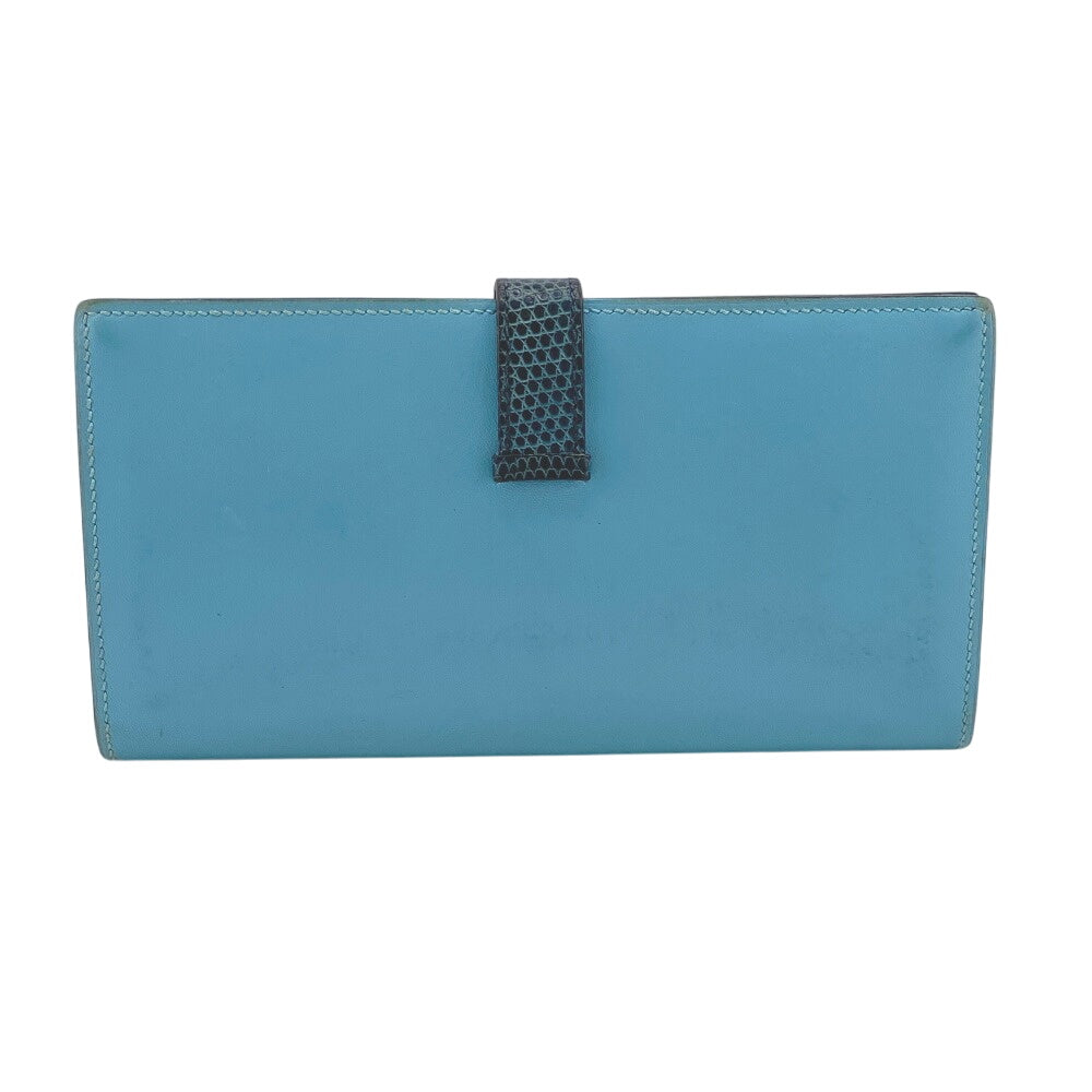 HERMES Long Wallet Purse Epsom green Votaderact Beansufla