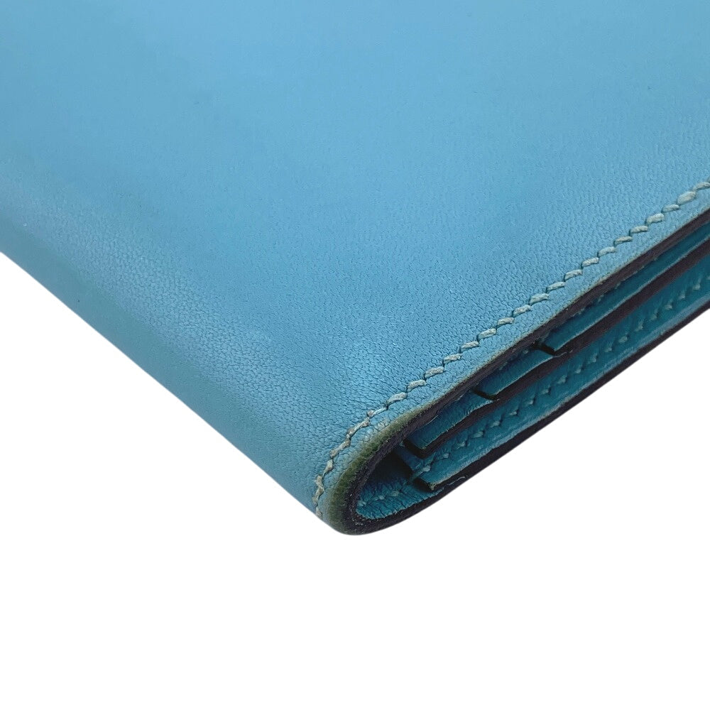 HERMES Long Wallet Purse Epsom green Votaderact Beansufla