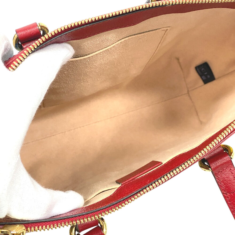 GUCCI Handbag 547551 Leather, PVC beige GG Flora Shoulder Bag