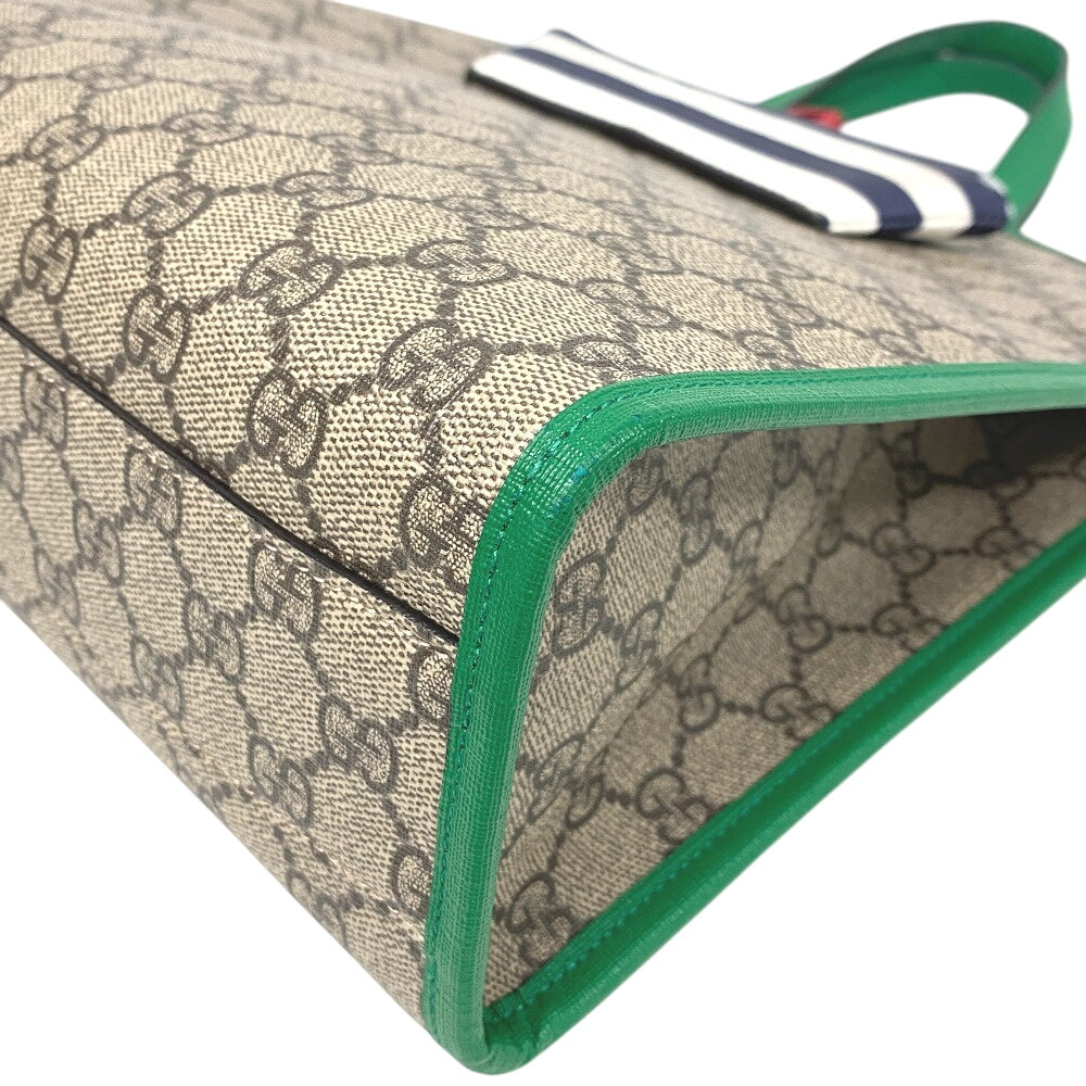 GUCCI Handbag 605662 Leather, PVC beige GG Supreme