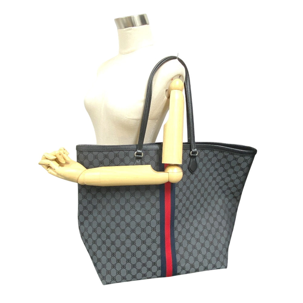GUCCI Tote Bag 680127 Canvas, Leather black Balenciaga