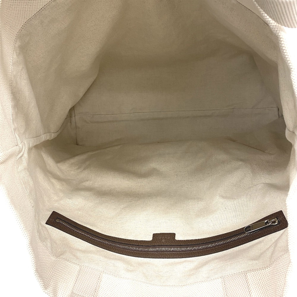 GUCCI Tote Bag 779510 canvas beige Embossed logo