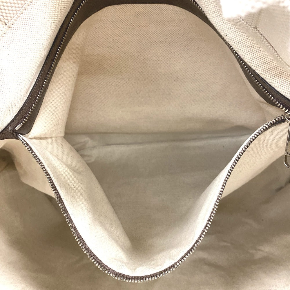 GUCCI Tote Bag 779510 canvas beige Embossed logo