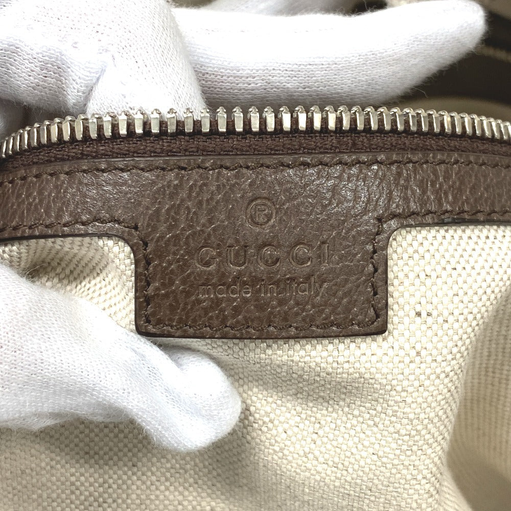 GUCCI Tote Bag 779510 canvas beige Embossed logo