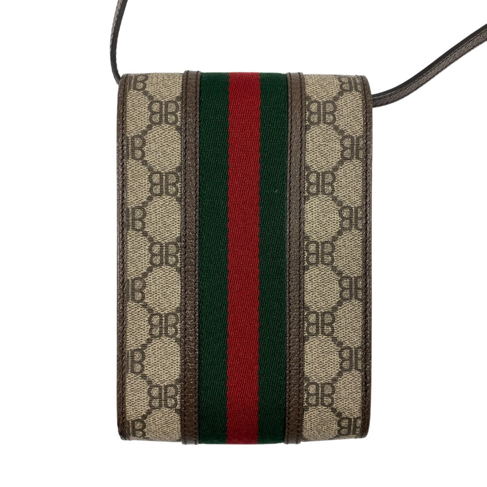 GUCCI Shoulder Bag 680130 PVC, Leather Brown Balenciaga