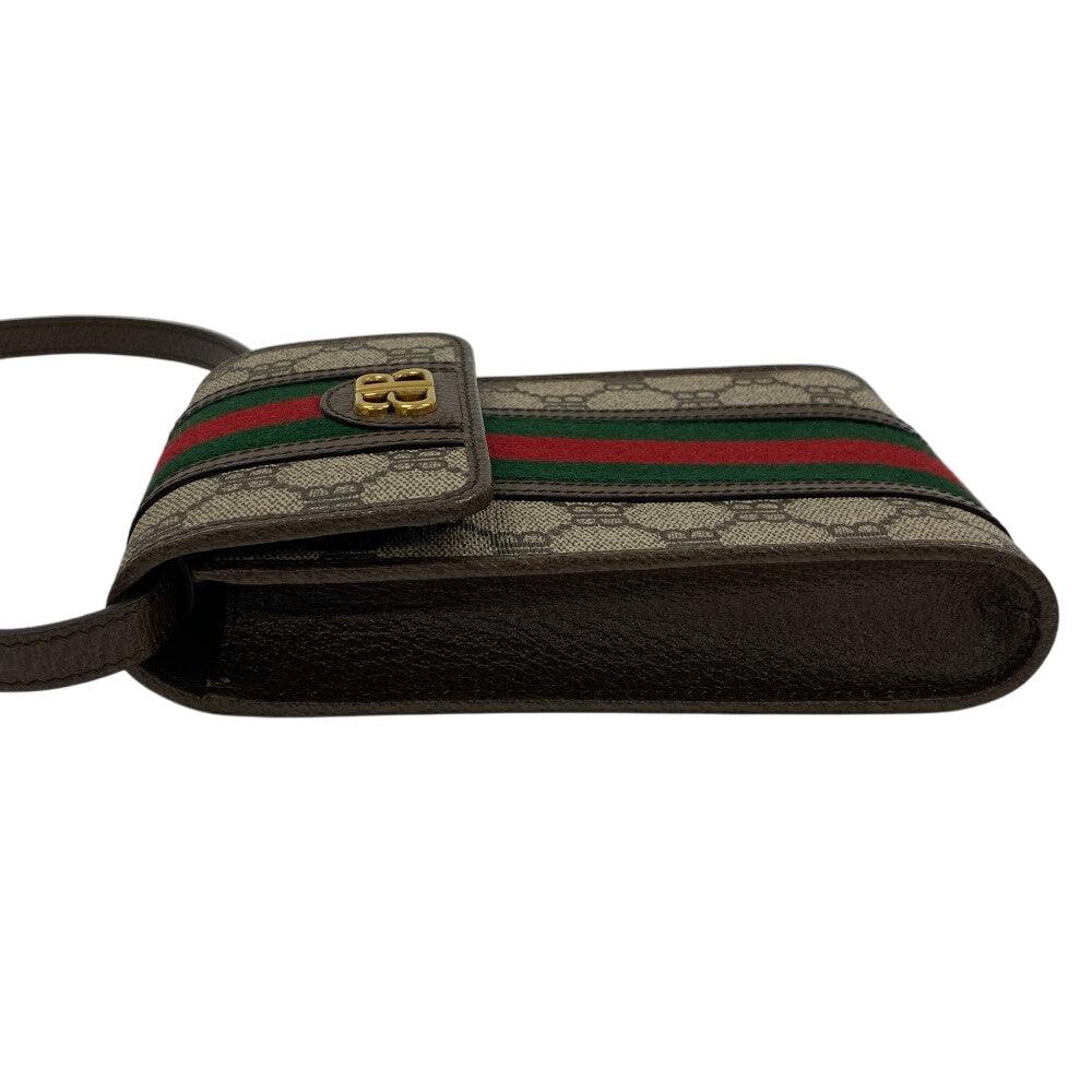 GUCCI Shoulder Bag 680130 PVC, Leather Brown Balenciaga