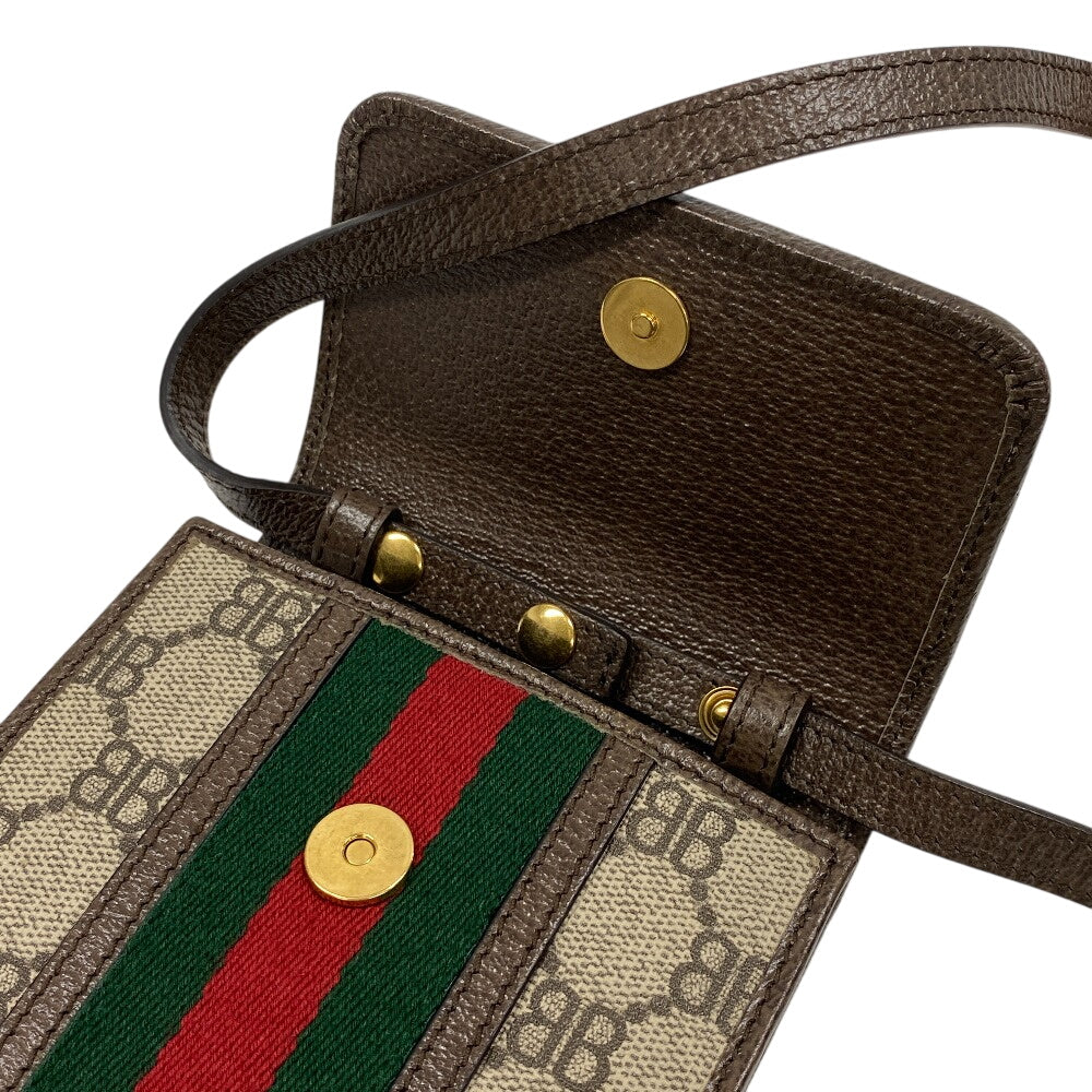 GUCCI Shoulder Bag 680130 PVC, Leather Brown Balenciaga