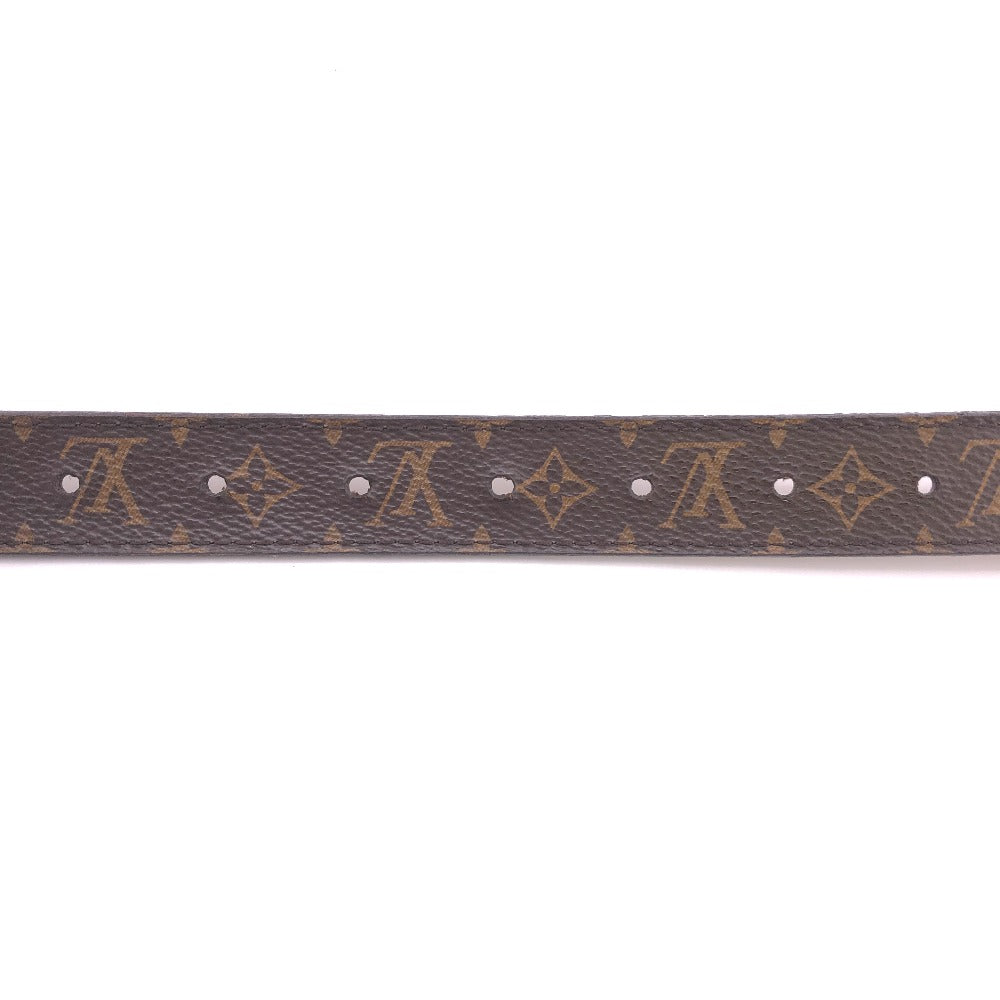 LOUIS VUITTON belt M0196 leather Brown Monogram Santur Dauphine reversible