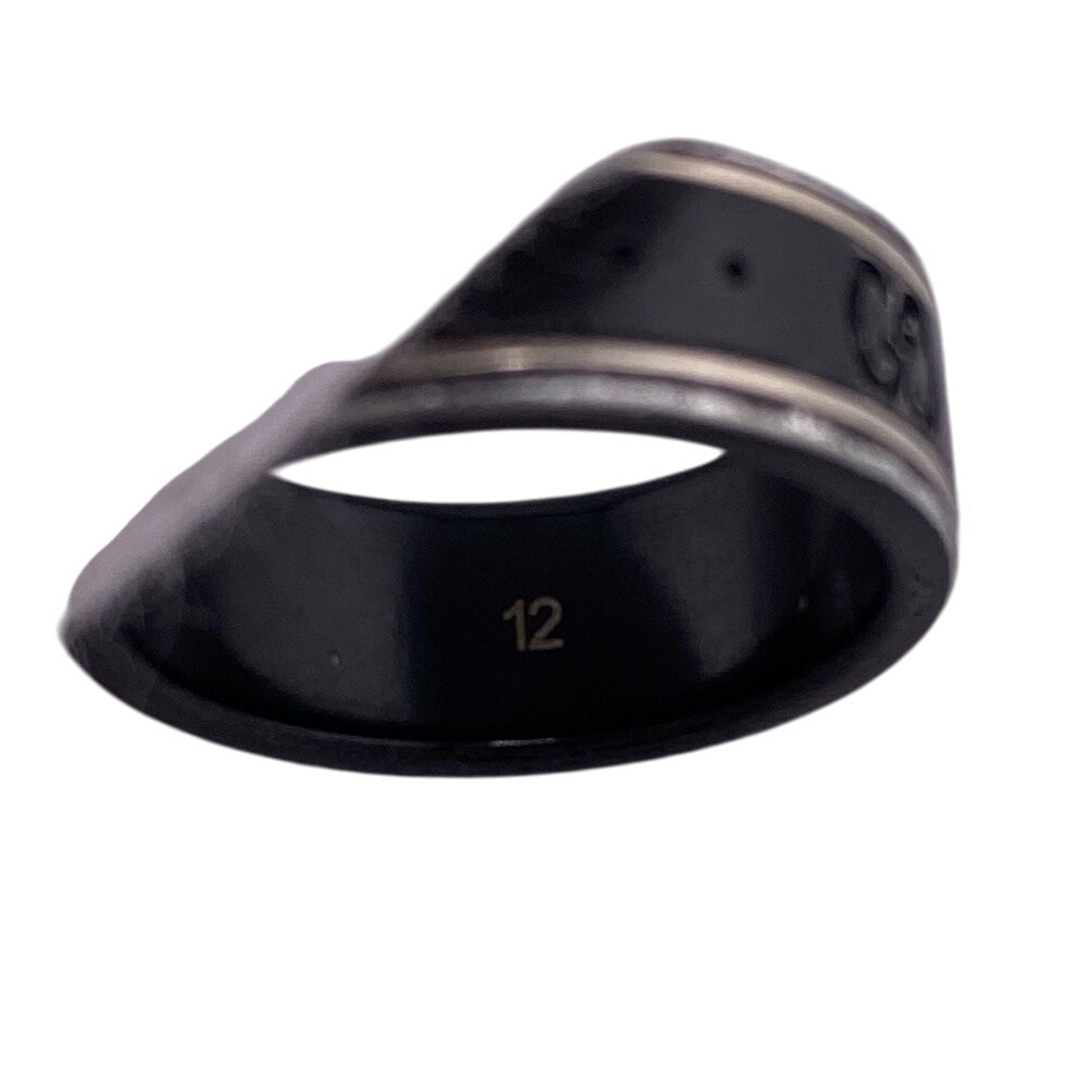 GUCCI Ring ceramic black GG icon