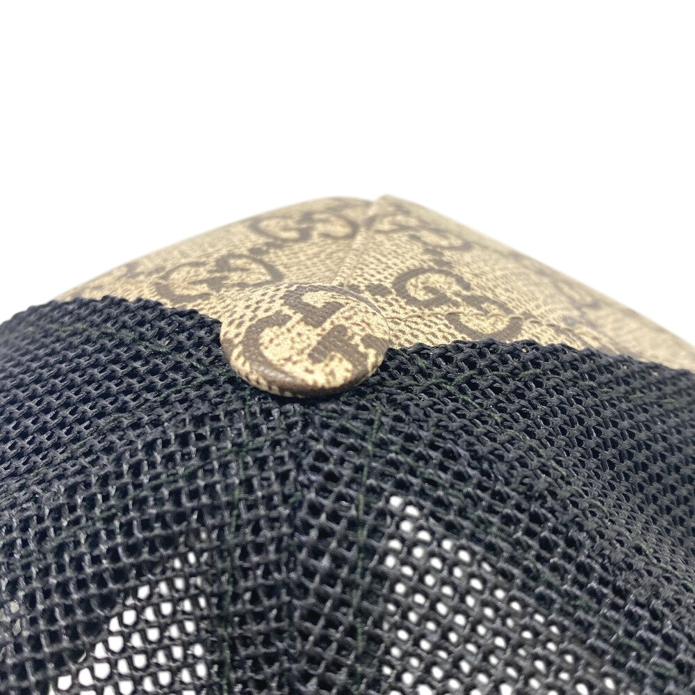 GUCCI cap Polyester, Nylon beige GG Supreme XL