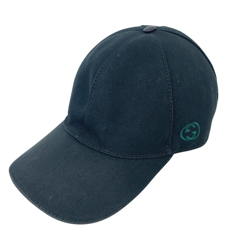GUCCI cap cotton black Interlocking G XL