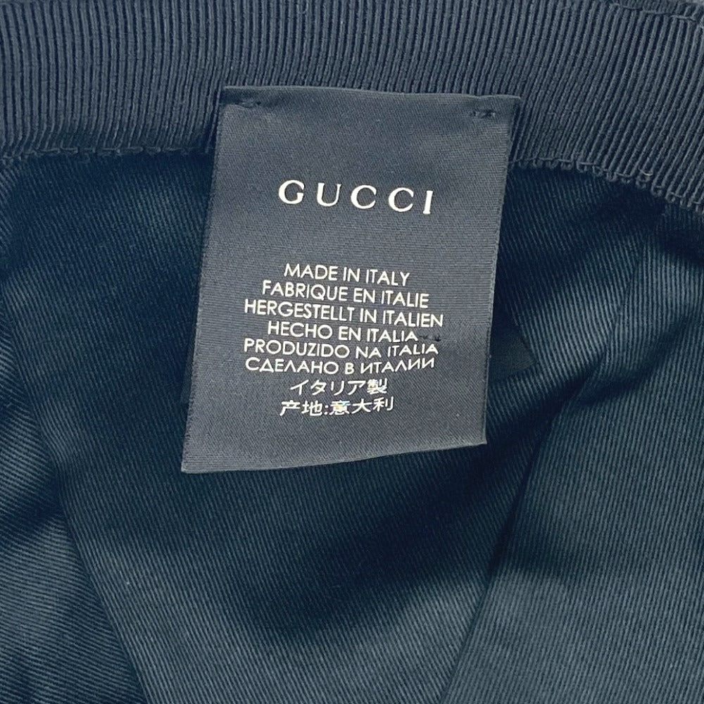 GUCCI cap cotton black Interlocking G XL