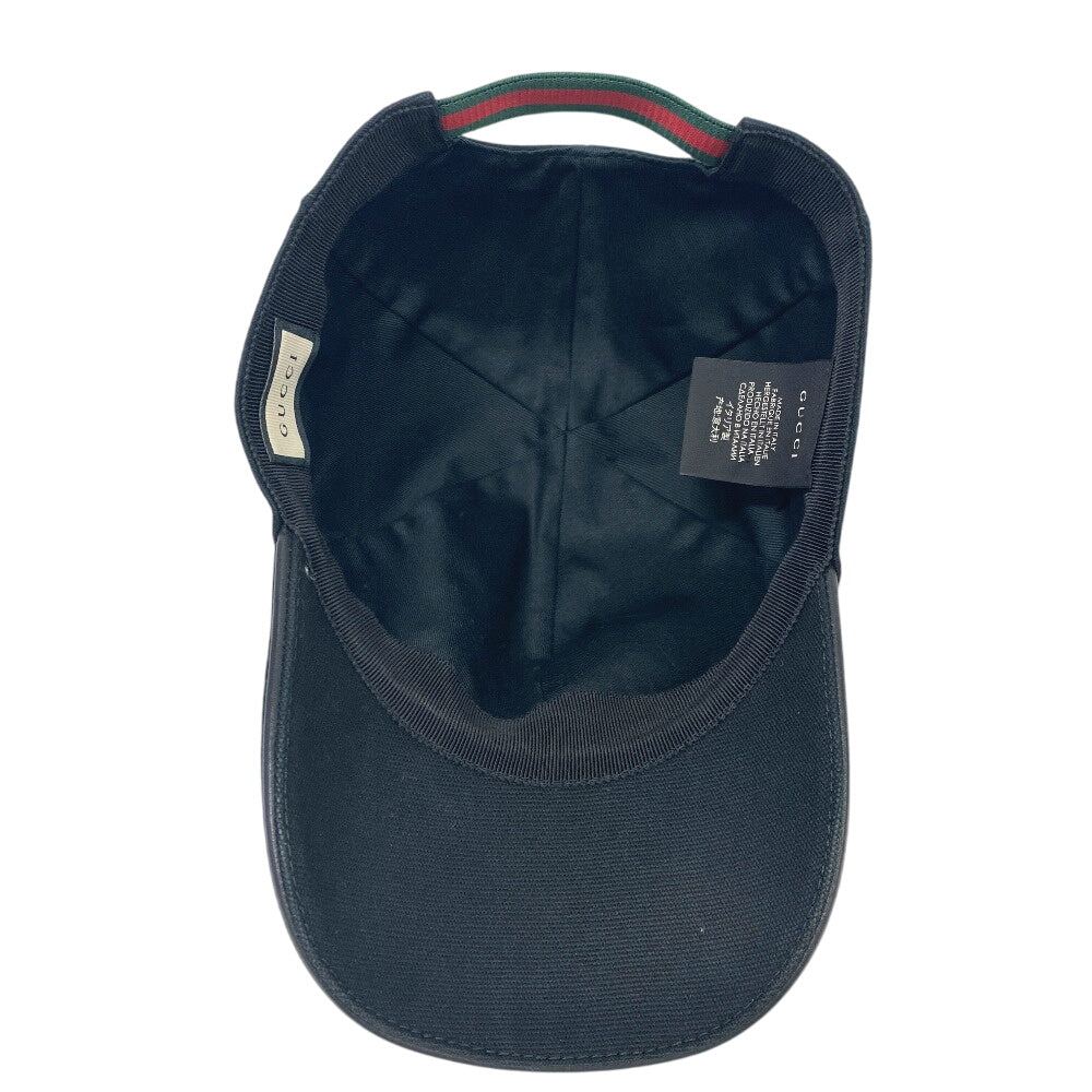 GUCCI cap cotton black Interlocking G XL