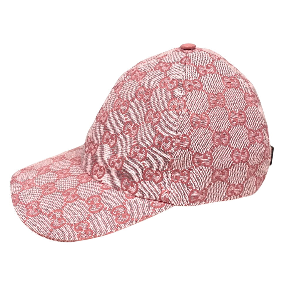 GUCCI cap 748475 Cotton, Polyester pink GG canvas L