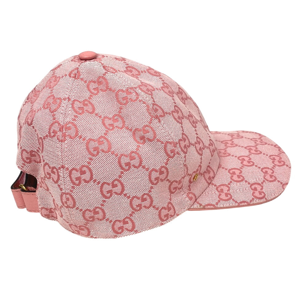 GUCCI cap 748475 Cotton, Polyester pink GG canvas L
