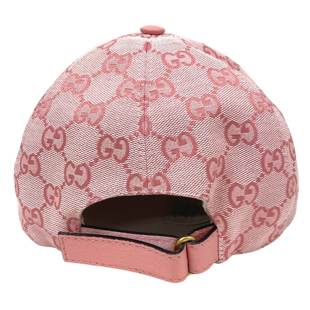 GUCCI cap 748475 Cotton, Polyester pink GG canvas L