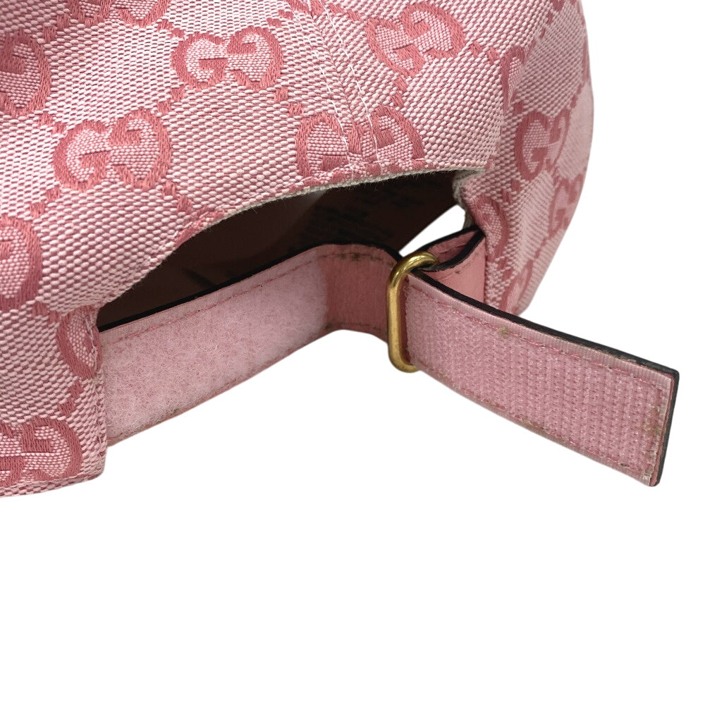 GUCCI cap 748475 Cotton, Polyester pink GG canvas L