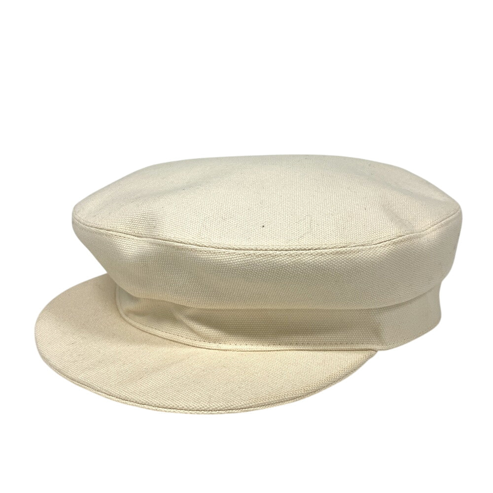 HERMES Casquette Cotton, Silk Ivory Serie 58