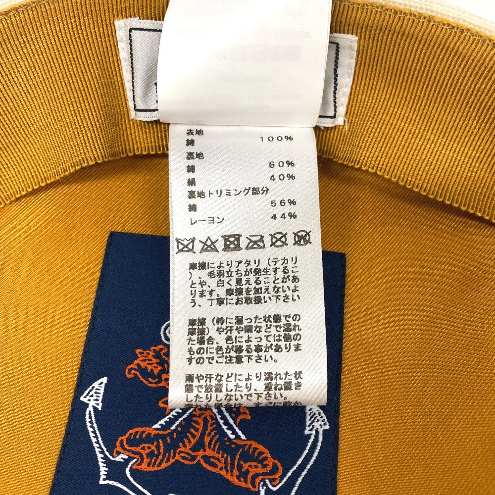 HERMES Casquette Cotton, Silk Ivory Serie 58