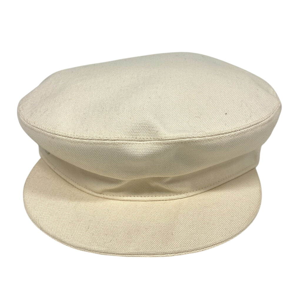 HERMES Casquette Cotton, Silk Ivory Serie 58