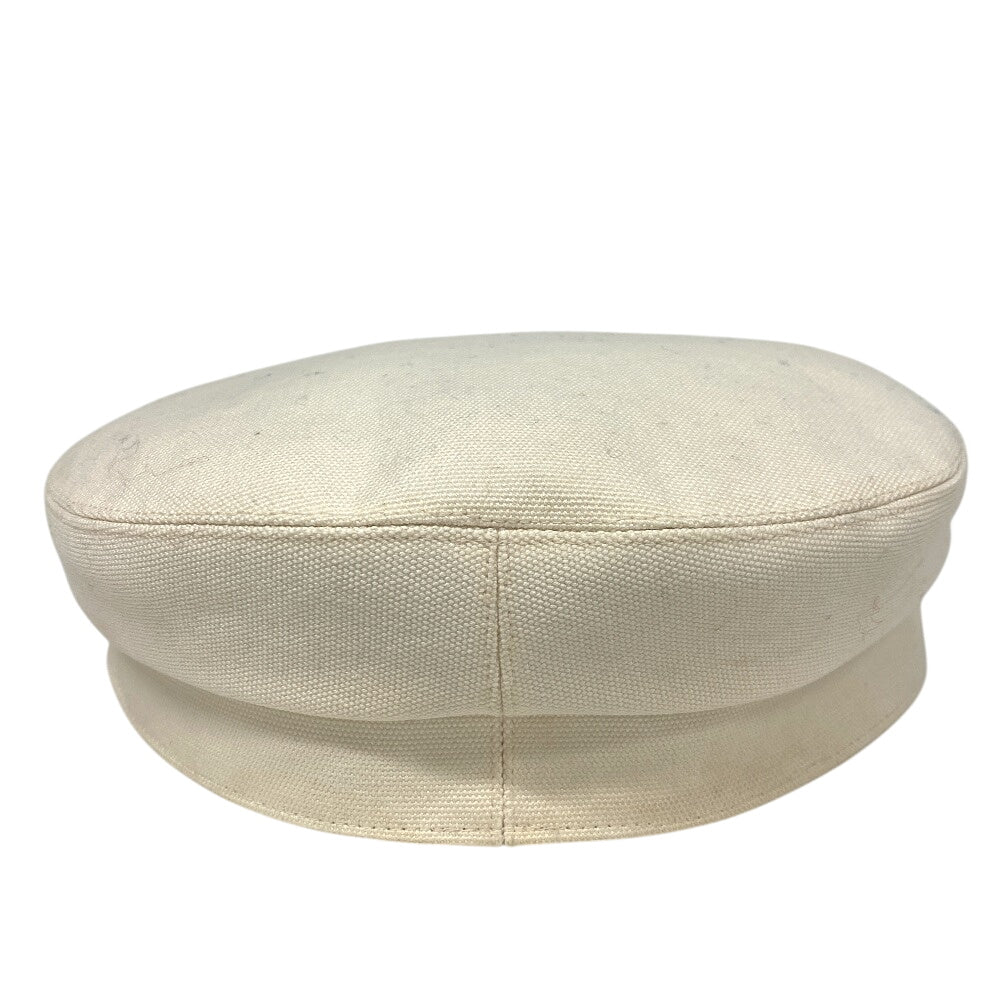 HERMES Casquette Cotton, Silk Ivory Serie 58