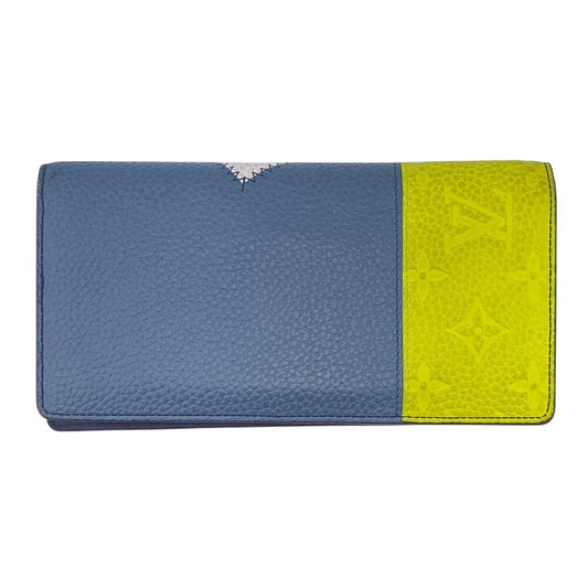 LOUIS VUITTON Bifold Wallet M81440 Taurillon Clemence blue Taurillon Clemence Portefeuille Brazza