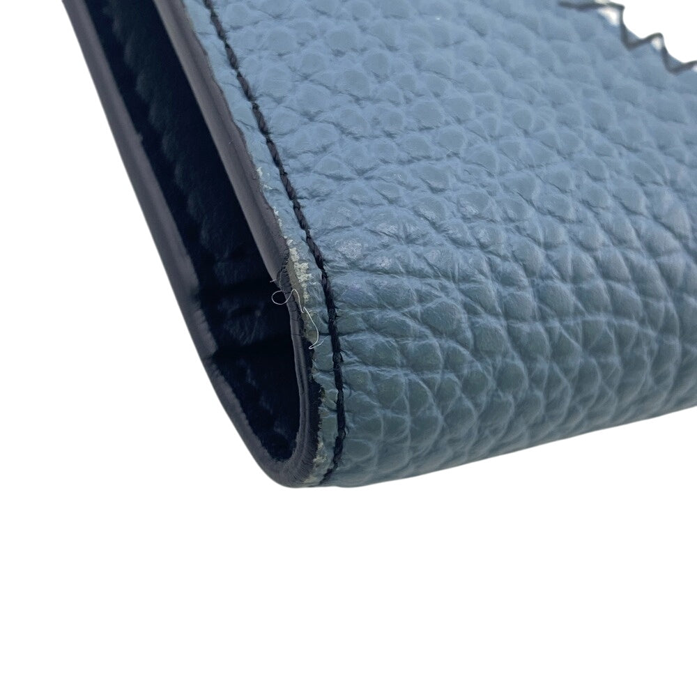 LOUIS VUITTON Bifold Wallet M81440 Taurillon Clemence blue Taurillon Clemence Portefeuille Brazza