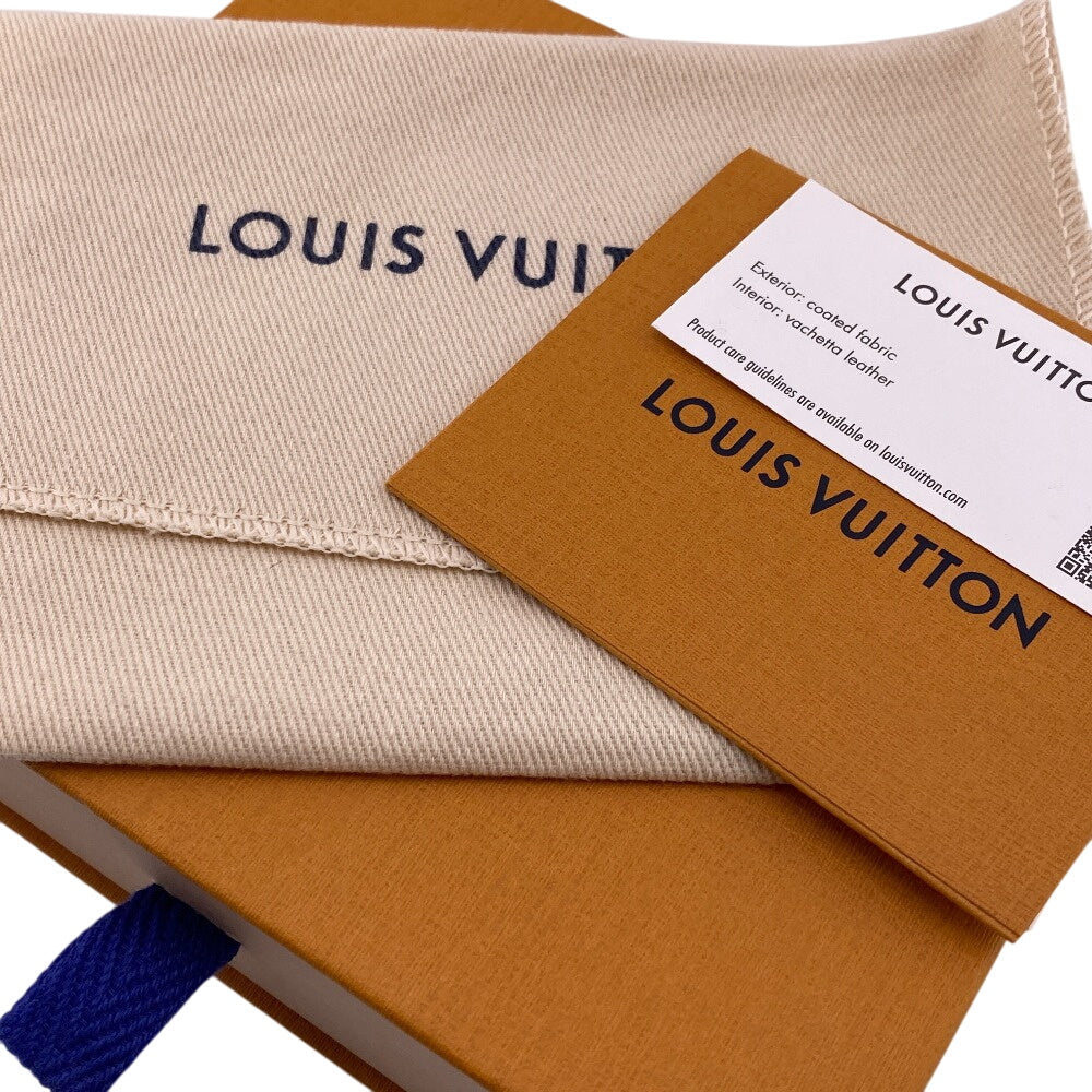 LOUIS VUITTON Coin case M60152 leather Noir Epi Zip around purse