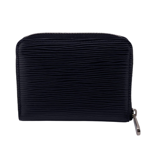LOUIS VUITTON Coin case M60152 leather Noir Epi Zip around purse
