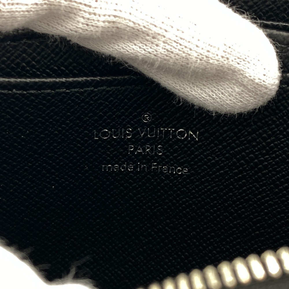 LOUIS VUITTON Coin case M60152 leather Noir Epi Zip around purse