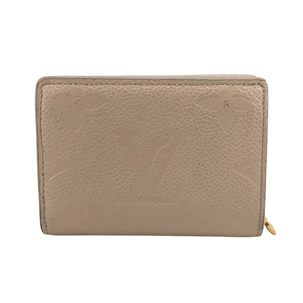 LOUIS VUITTON Bifold Wallet M80754 leather white Monogram Ann Platt Portefeuille Claire