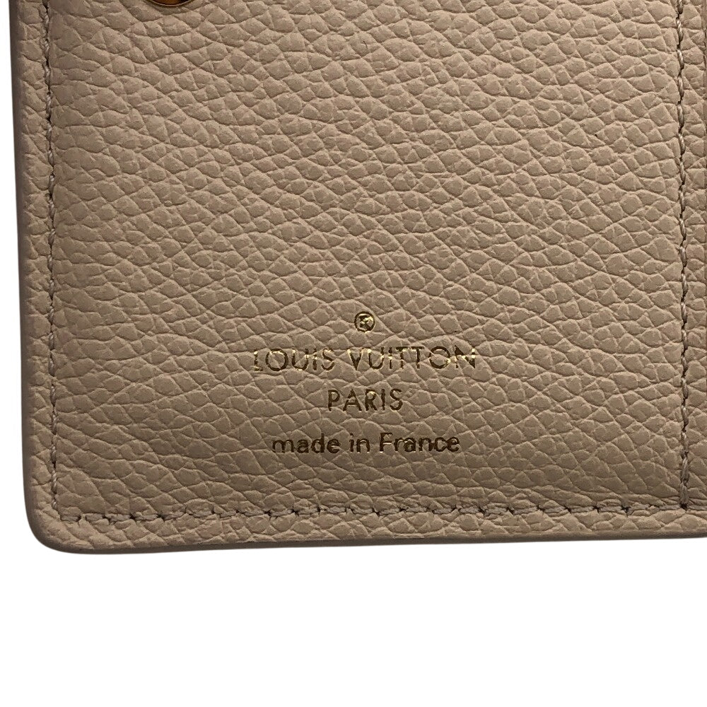 LOUIS VUITTON Bifold Wallet M80754 leather white Monogram Ann Platt Portefeuille Claire