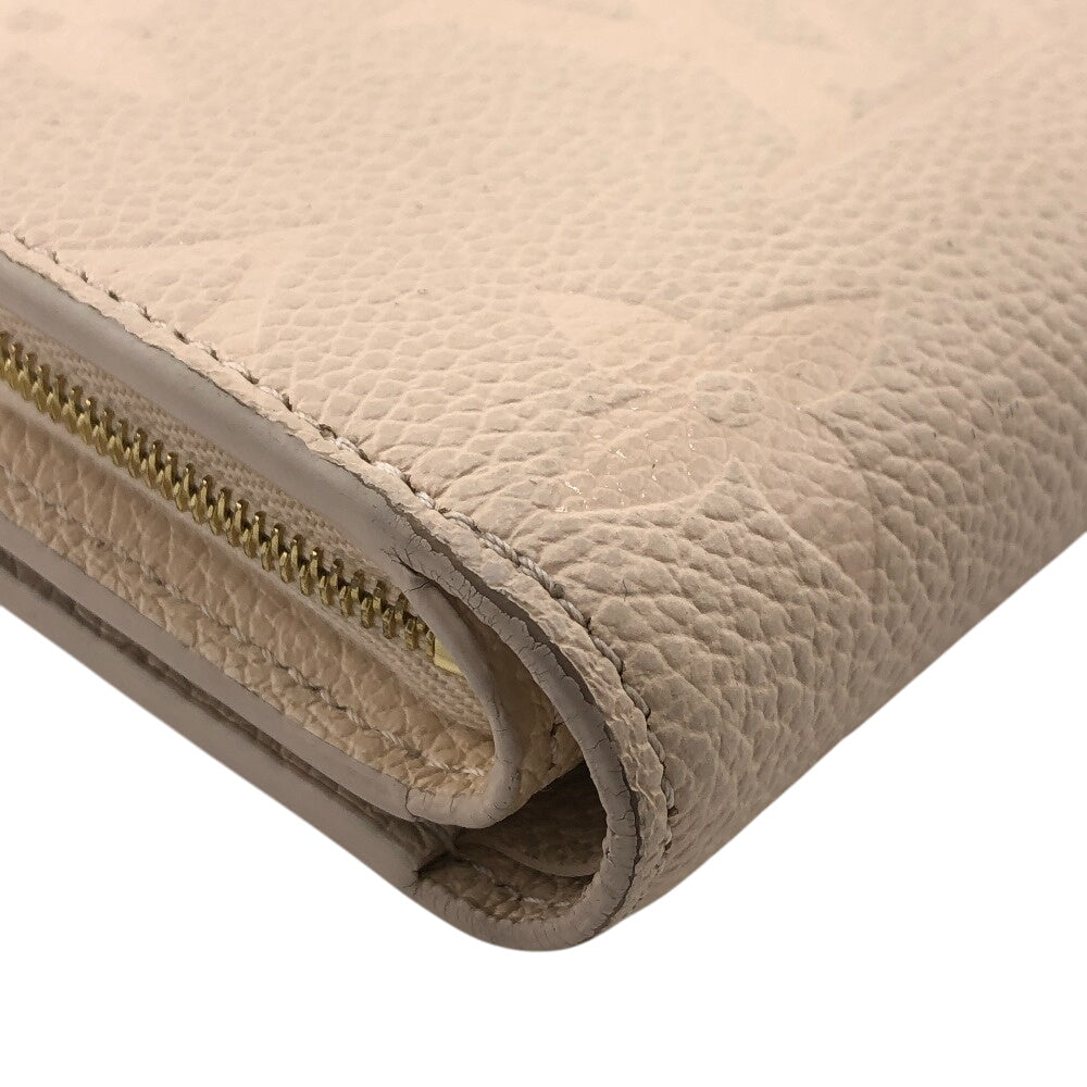 LOUIS VUITTON Bifold Wallet M80754 leather white Monogram Ann Platt Portefeuille Claire