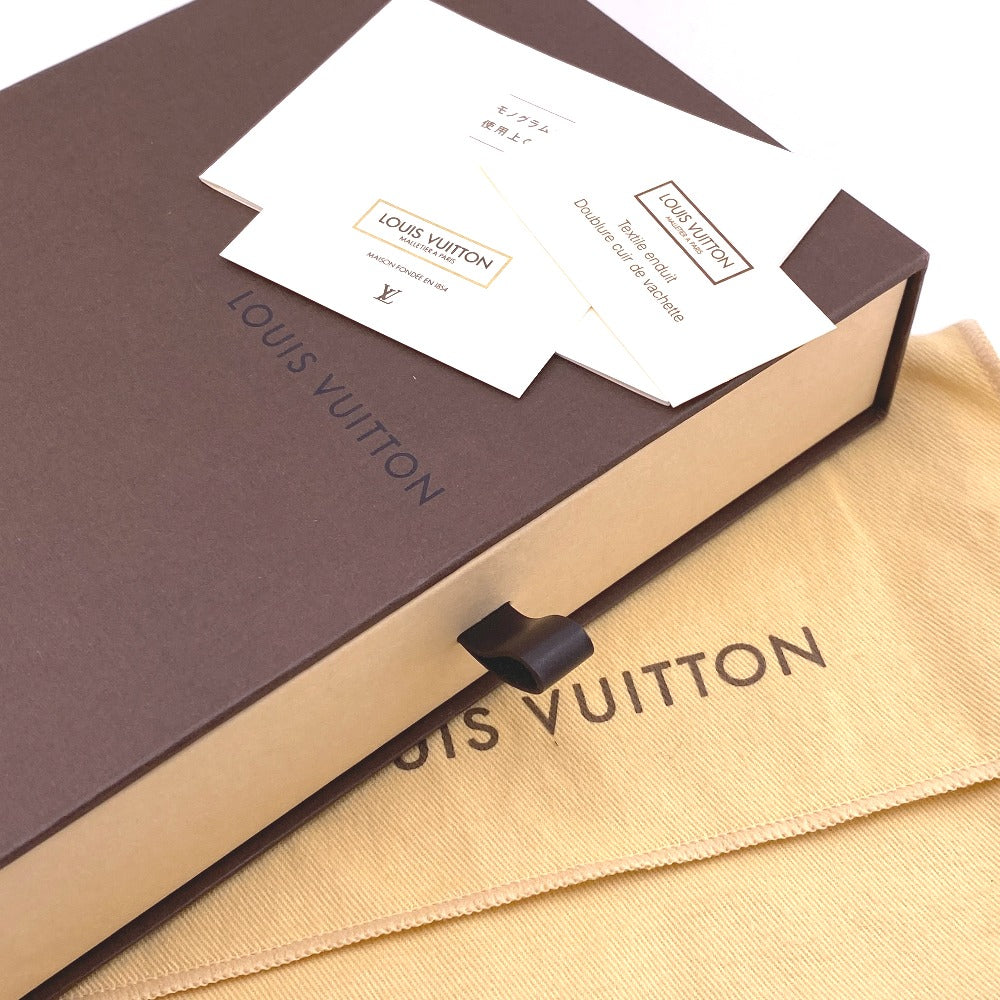 LOUIS VUITTON Bill Compartment M42139 Leather, Macassar Brown Monogram Portefeuille pants