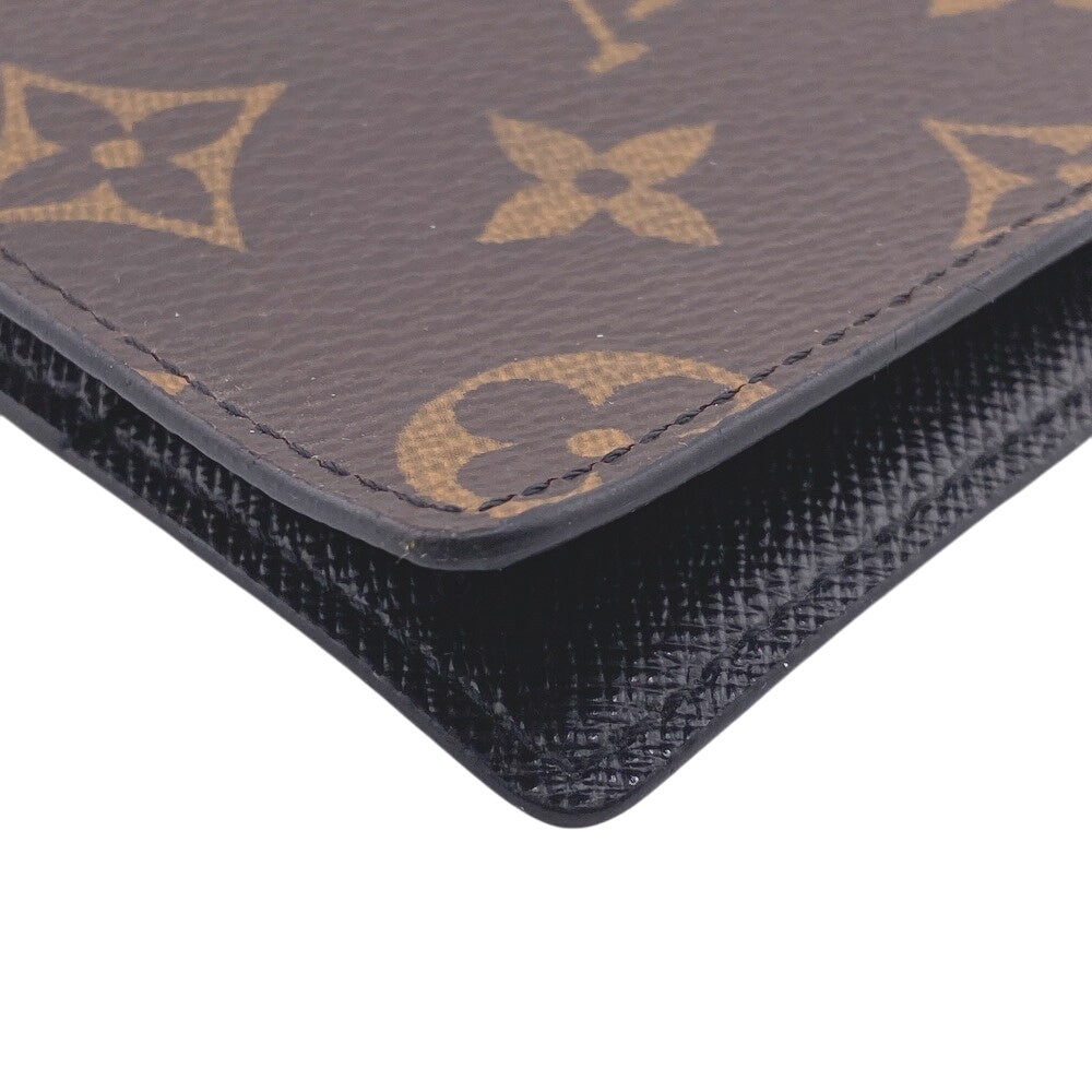 LOUIS VUITTON Bill Compartment M42139 Leather, Macassar Brown Monogram Portefeuille pants