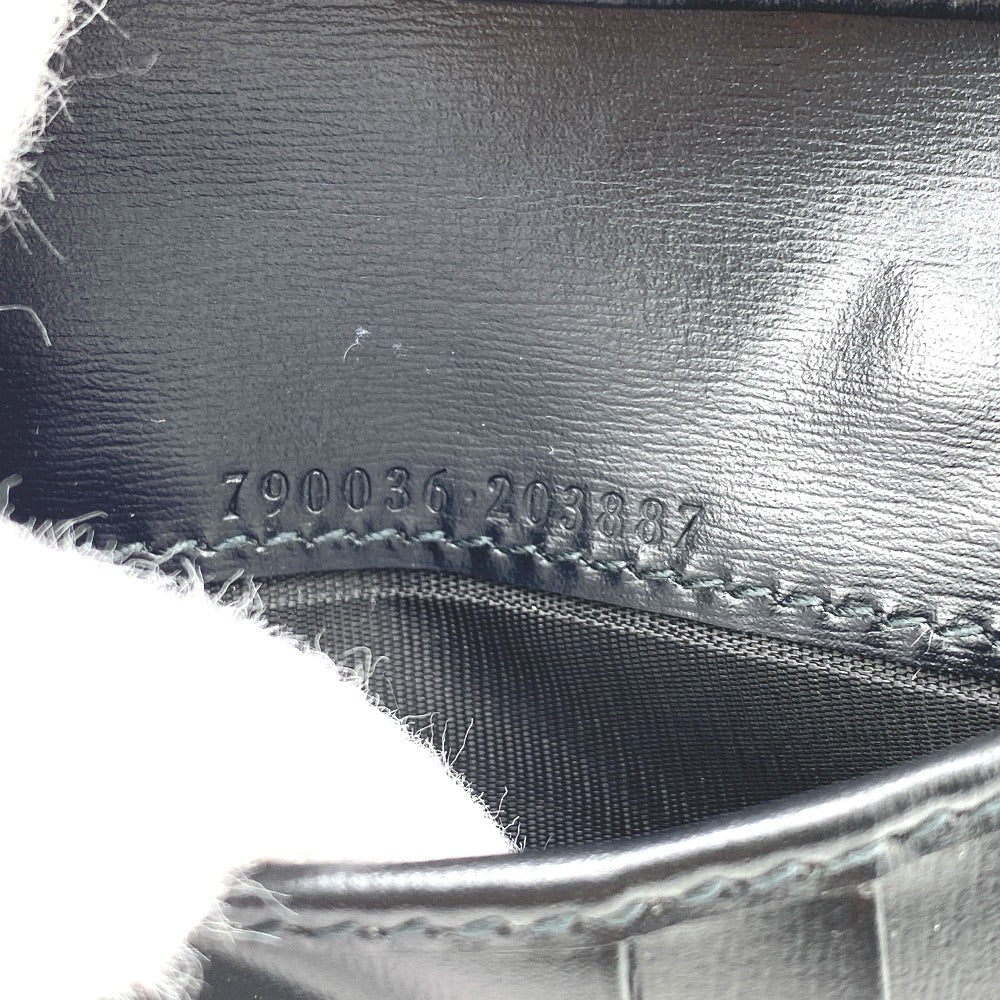 GUCCI Bifold Wallet Canvas, Leather black GG canvas