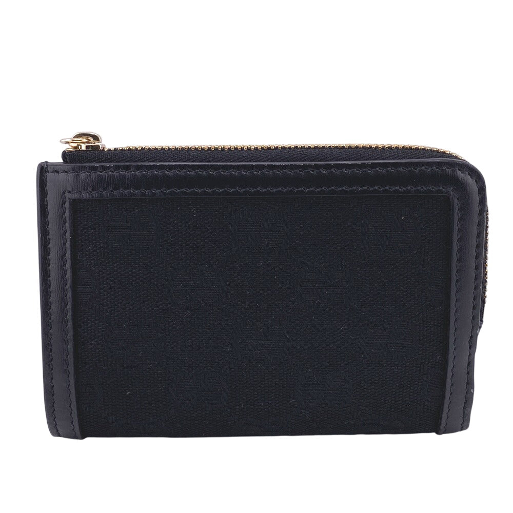 GUCCI Bifold Wallet Canvas, Leather black GG canvas