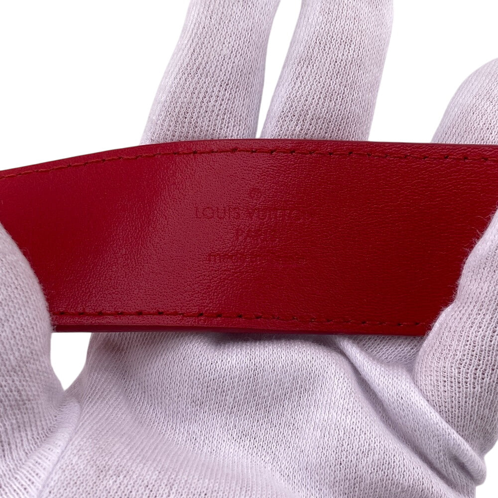 LOUIS VUITTON belt M096 Leather, Metal Red Monogram New Wave Santur 85/34