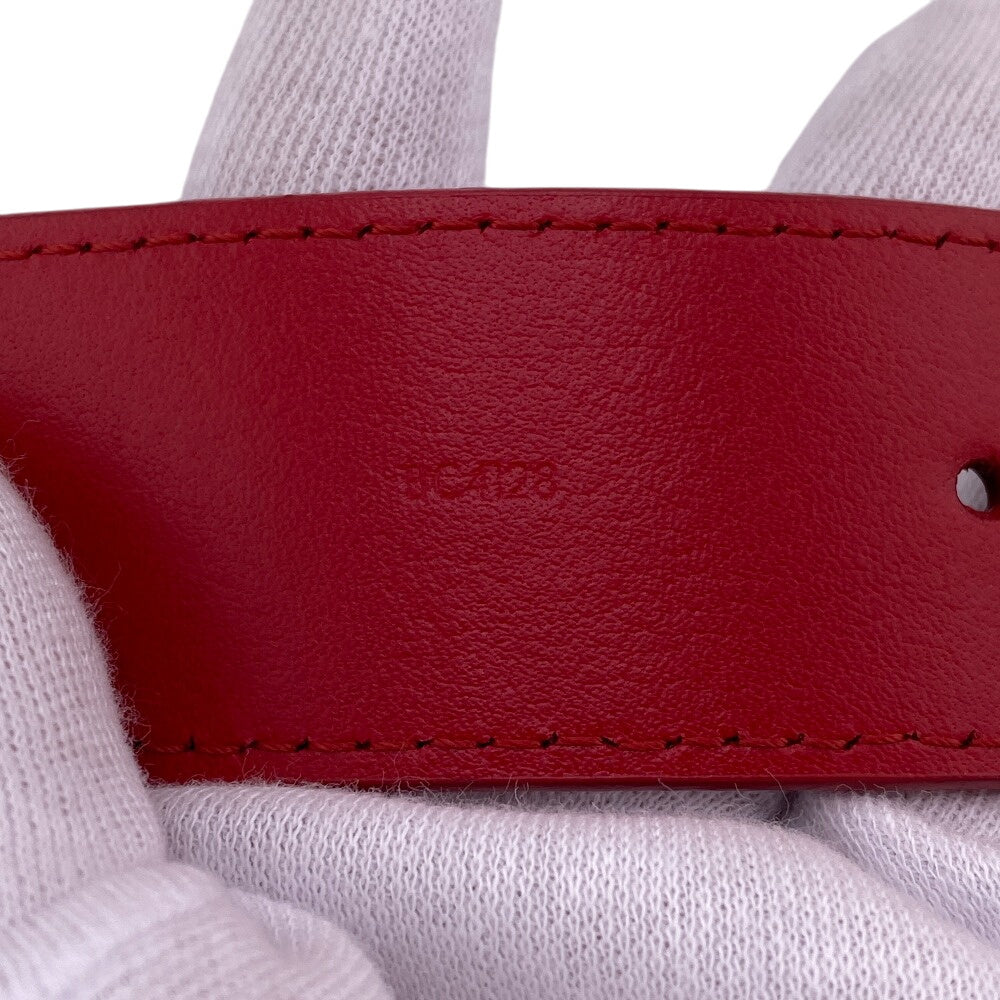 LOUIS VUITTON belt M096 Leather, Metal Red Monogram New Wave Santur 85/34