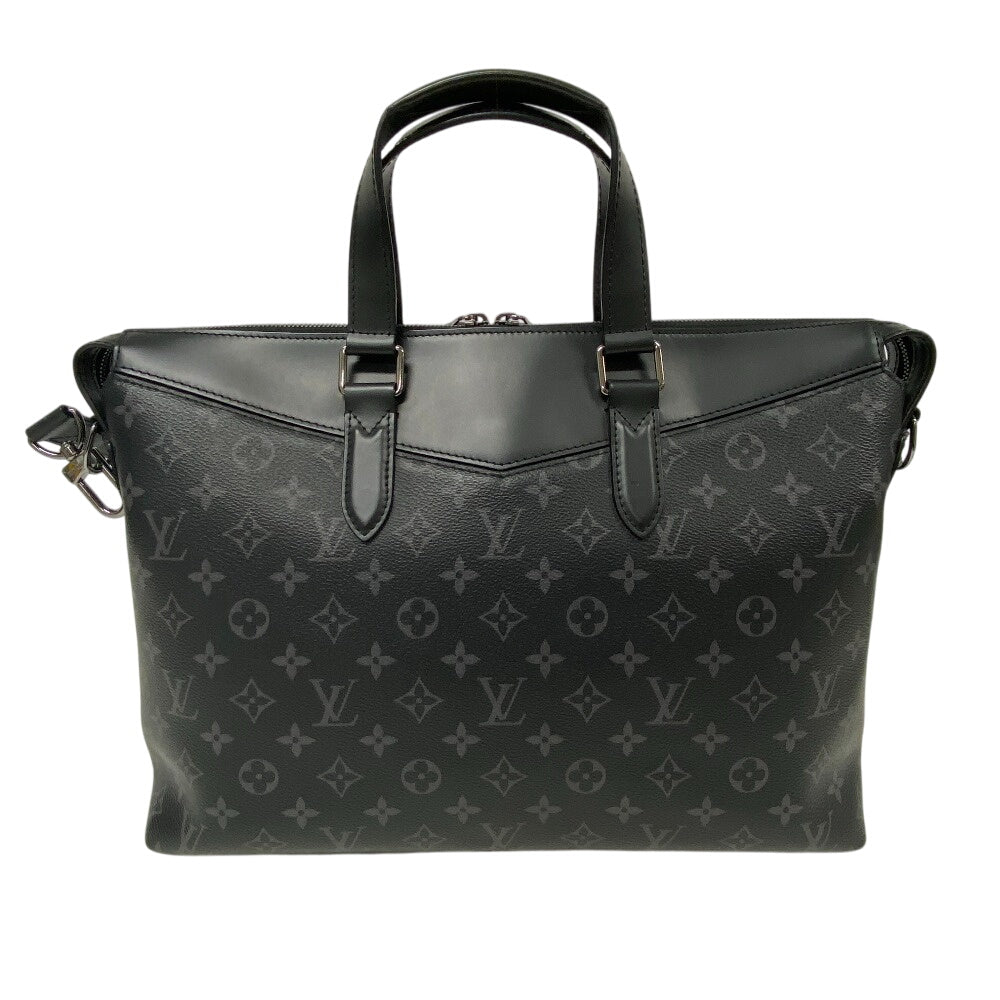 LOUIS VUITTON Briefcase M40566 leather black Monogram Eclipse Explorer