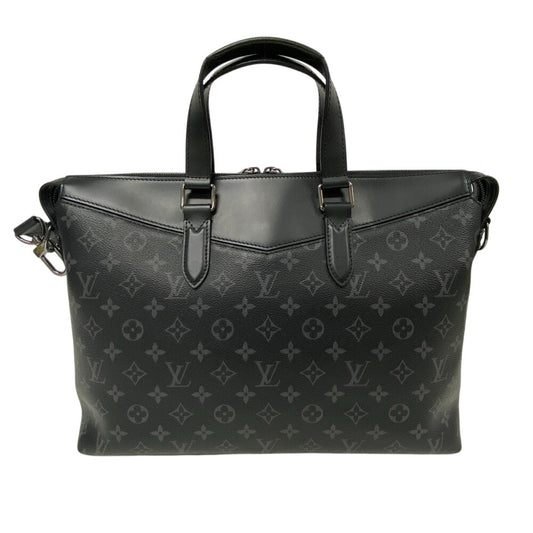 LOUIS VUITTON Briefcase M40566 leather black Monogram Eclipse Explorer