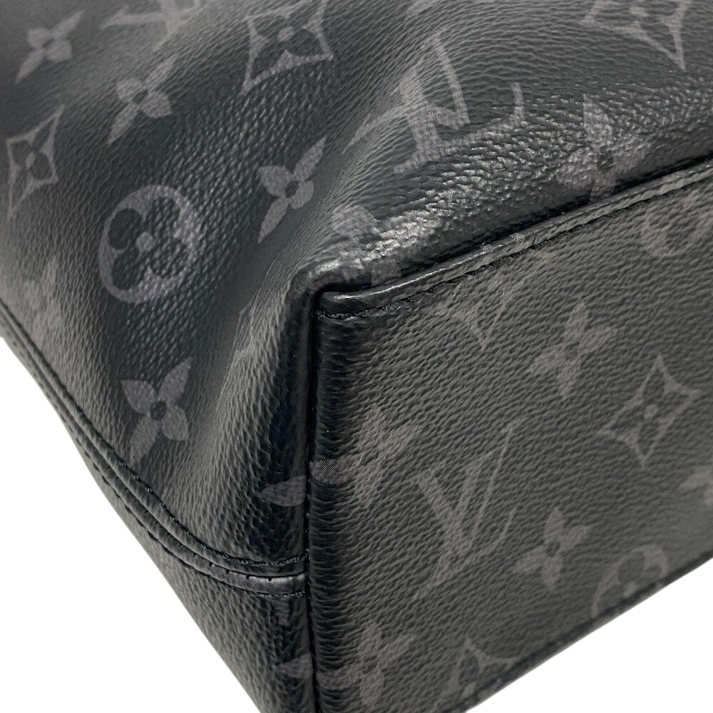 LOUIS VUITTON Briefcase M40566 leather black Monogram Eclipse Explorer